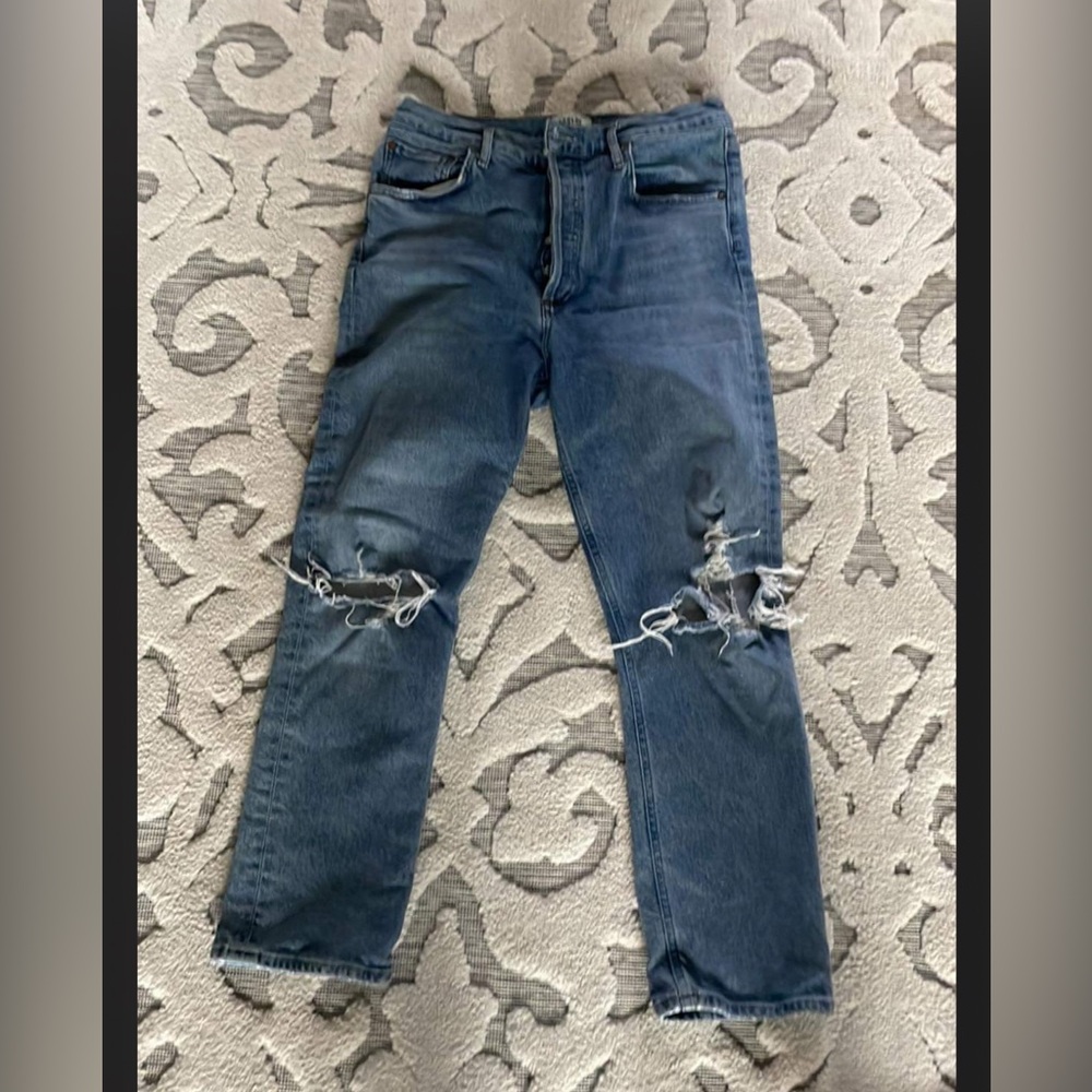 Agolde Riley High Rise Crop Jeans